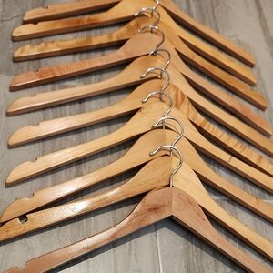 Set of 11 Wooden Hangers